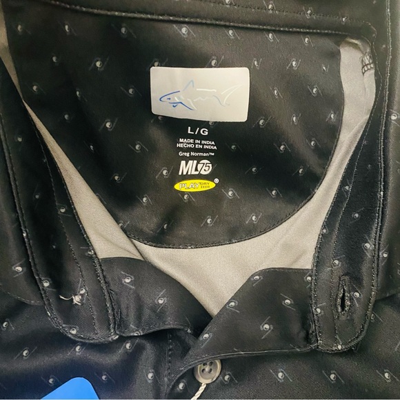 Greg Norman ML75 Men’s Black Play Dry Golf Polo Shirt , NWT. - Picture 4 of 10